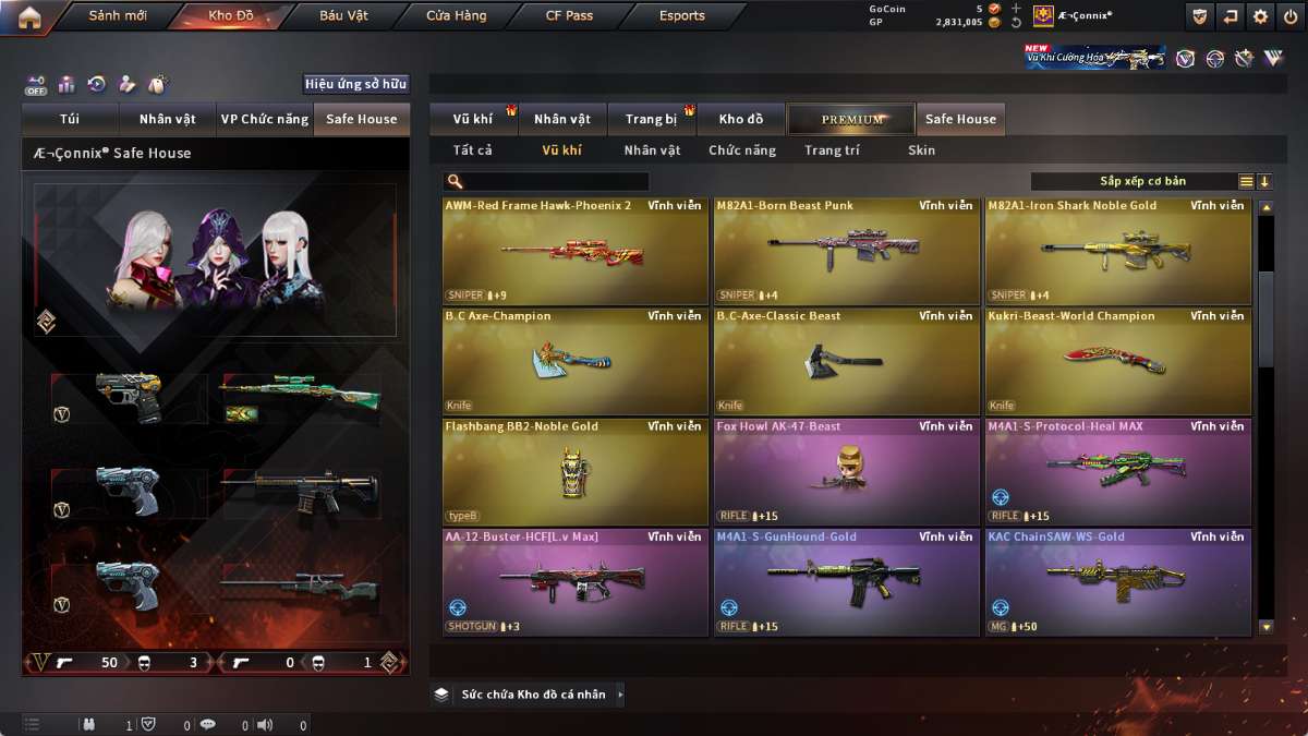 shop acc cf uy tin gia re